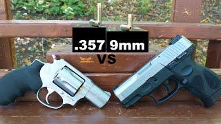  SOLVED: The BEST .357 Magnum SNUB Nose Load!  Ballistic Test VS 9mm in Short Barrels