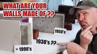 What are house walls actually made of?