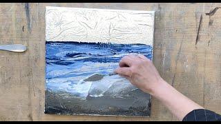 Aluminum foil / Seascape - STEP by STEP - beautiful effects