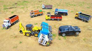 Volvo Truck Eicher Dumper Indian Truck Accident Pulling Out Toyota Land Cruiser Car JCB 4DX ? CS Toy