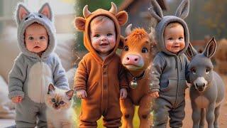 Cute baby Animal Voice That's So Outstanding Awesome - Part 1 - Child Animal Voice - Story With Fano