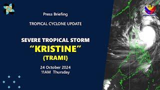 Press Briefing: Severe Tropical Storm #KristinePH {TRAMI} at 11AM | October 24, 2024 - Thursday