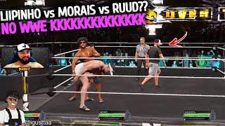 LIIPINHO REAGINDO A ELE MORAIS E O RUUD NO WWE  - E a luta do Bahia vs BK kkkkkk