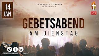 Kraftvolles Gebet in der Gegenwart Gottes am Abend – 14. Januar 2025 in Mannheim auf Deutsch LIVE