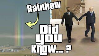 GTA San Andreas Secrets and Facts 49 Rainbow, Vice City Map, BETA Car Wash, Peds Behaviour