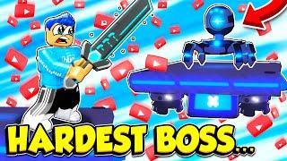 I DEFEATED THE BOSS IN YOUTUBE LIFE And Got TRILLIONS OF SUBS! (Roblox)