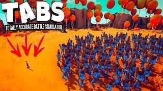 НЕПОБЕДИМЫЙ БОЕЦ! 100 БОМЖЕЙ против СЕКРЕТНЫХ ЮНИТОВ - Totally Accurate Battle Simulator (TABS/ТАБС)