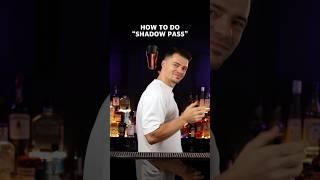 flair tricks HOW TO DO"SHADOW PASS" 1 shaker #flairbartending #bartender #bartricks