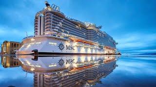 MSC First Cruise Ship in Qatar 4K .  One more amazing day with Maryam and Mubina