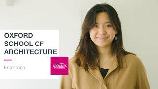 School Of Architecture Experience | Oxford Brookes University