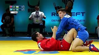 ERNAZAROV (UZB) vs SERIKOV (KAZ). Men 71 kg. Asian SAMBO Championships 2021