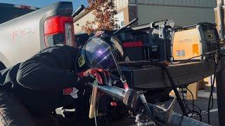 Billy Lane Highway Emergency Harley Chopper Trailer Weld Repair Klutch AC/DC Tig Welder How To Setup