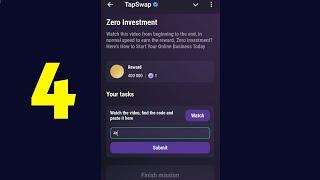 Zero Investment | TapSwap Code | Zero Investment?Here's How to Start Your Online Business Today