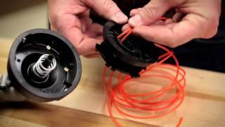 String Trimmer Head | How to install new trimmer line on a traditional bump head