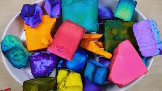 Vibrant Colorful Dyed Gymchalk Bowl | Chalk Asmr