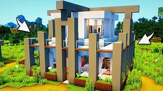 Modern House in Minecraft: Timelapse
