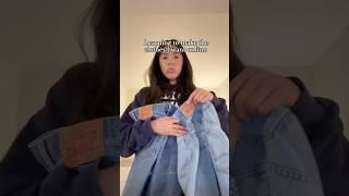 Making the AVintage fit denim skirt️🪡 #sewing #upcycle #fashion #diy #y2k #miniskirt #90s #thrift