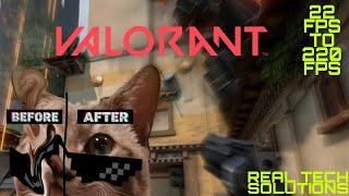 How to Drastically increase your FPS in Valorant | Full Guide by RTS |