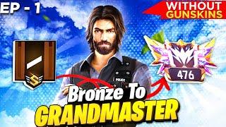 Bronze To Grandmaster  In New ID | No Gun Skin Challenge | Solo Vs Duo  Ep-1