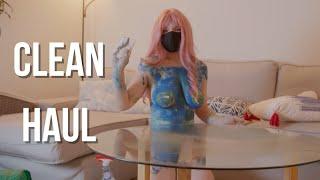 [4K Housewife] ️ Body art suit | How to clean table | Body art Haul | Try Haul With Triss Bliss