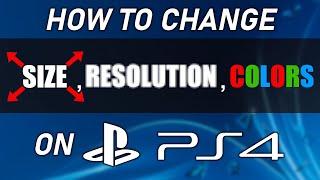 How to change PS4 video settings like screen size, resolution and color range! | SCG 2020