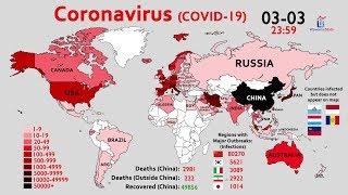 (2020.1-2020.3) Map Timelapse of the Coronavirus