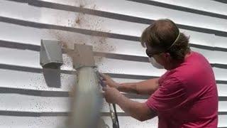 Dryer Vent Cleaning After 20+ YEARS! - Satisfying Uncloggings #37