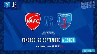 J6 I Valenciennes FC vs US Concarneau en replay (3-3) I National FFF 2024-2025