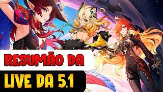 NAHIDA ESTÁ DE VOLTA! RESUMÃO DA LIVE DA 5.1