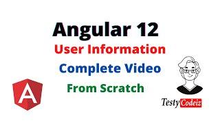 Angular CRUD Project, Angular User information project from scratch, Angular project crash course