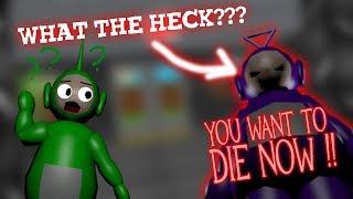 What is he doing? | Tinky Winky's basics  [Baldi's Basic Mod]