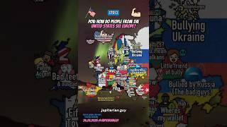 POV: How do Americans see Europe (joke) #shorts #map #geography #memes