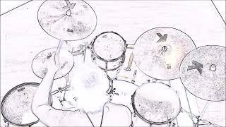 Probot - Red War - Drum Cover by George Thinlines , ThomasMTV