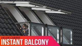 Enjoy a balcony instantly - VELUX CABRIO® goes from roof window to balcony in seconds