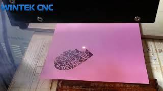 Paper cutting by Co2 laser marking machine [WINTEK CNC]