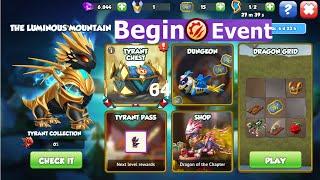 Begin Virtus Rex Tyrant event-Dragon Mania legends | Level 10 Hockey Dragon Grid event | DML