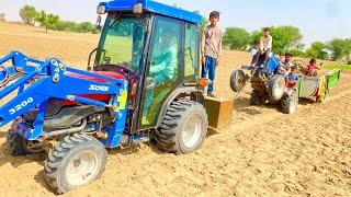 Escort Steeltrac 15 || Solis H24 Mini Tractor Loader Loading Compost in Trolley