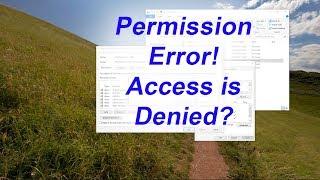 Permission error - Failed to enumerate objects in the container. Access is denied? Not folder owner?