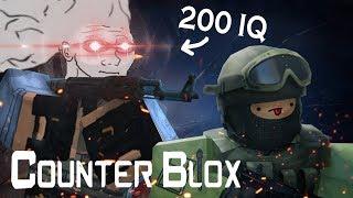 ROBLOX Counter Blox: When 200 IQ CSGO Player Plays Counter Blox (20 KDR Funny Montage)