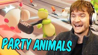 Teo and friends play Party Animals