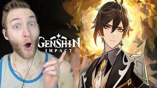 IS HE THE BEST CHARACTER?!?! Reacting to Character Demo - "Zhongli: The Listener" Genshin Impact