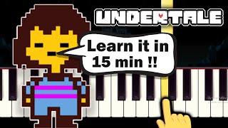 Undertale OST - Once Upon a Time - EASY Piano tutorial