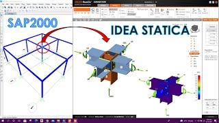 SAP2000 to Idea Statica Steel Connection Design with Plugin Installation