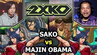 Sako (Yasuo / Ahri) vs Majin Obama (Illaoi / Ahri) -  2XKO High Level Gameplay