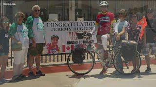 Elementary teacher bikes 1,700 miles on epic journey for suicide prevention