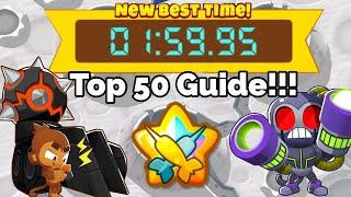 Btd6 Race “Crater Time” in 1:59.95 Top 50 Guide!!!