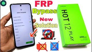 Infinix Hot 12 Play FRP Bypass | New Solution | Infinix X6816C Google Account Bypass Without Pc |