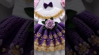 #winter Crochet dress design#Girls Crochet frock designs#Winterknitteddress #sweater#shortsvideo