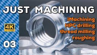 CNC machining a custom nut | Hermle C400 | SolidCAM | iMachining | trochoid | TPC