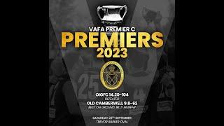 VAFA Premiere C 2023 Grand Final - Old Ivanhoe Grammarians vs Old Camberwell Grammarians